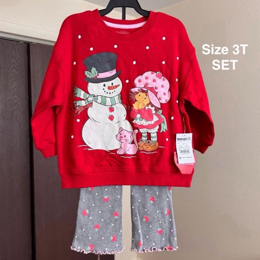 Strawberry Shortcake Toddler Girls Graphic Crewneck Sweatshirt & Flare Leggings